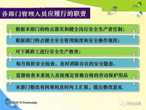 企业管理人员安全生产责任制 构建安全管理的核心基石